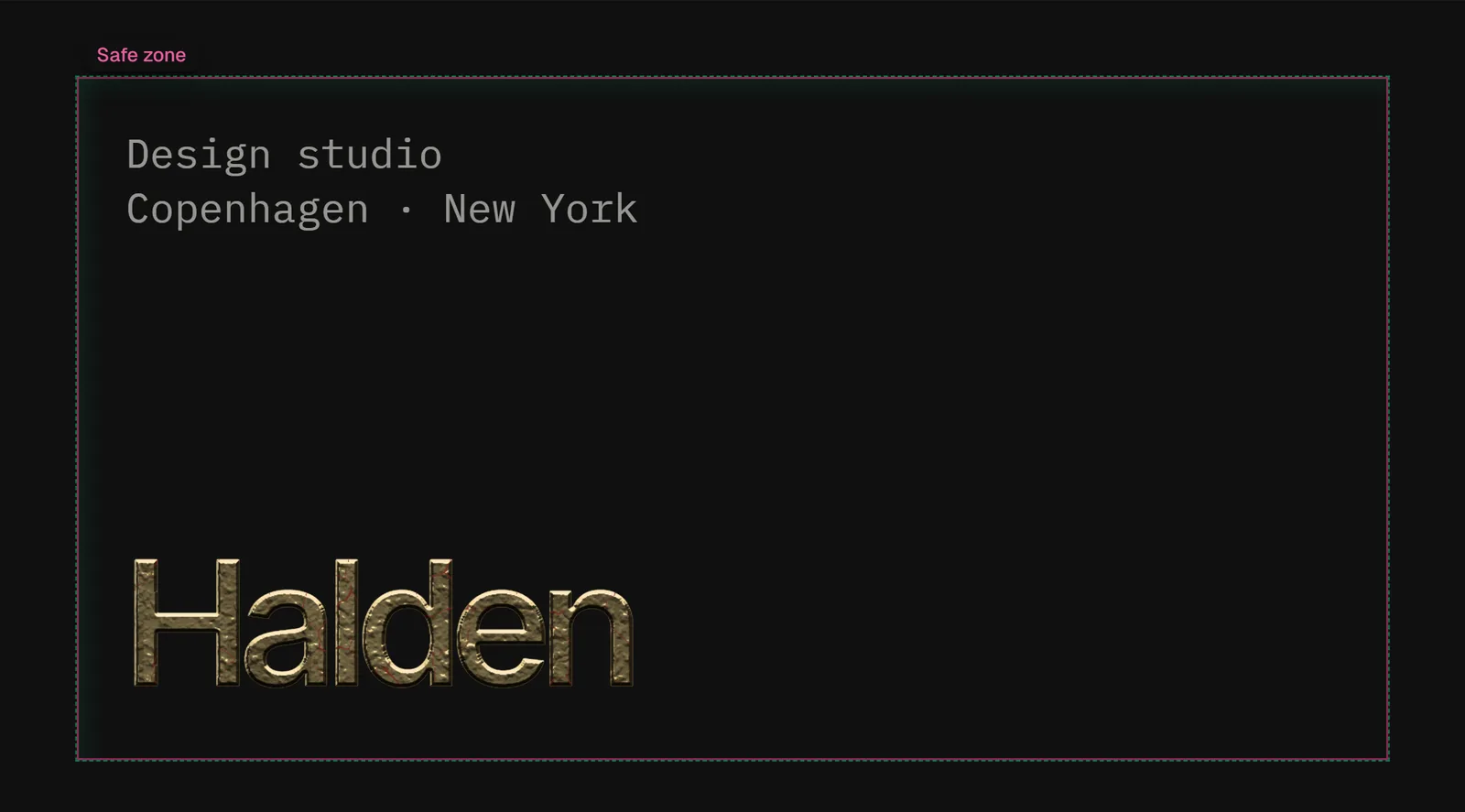Halden, Business card
