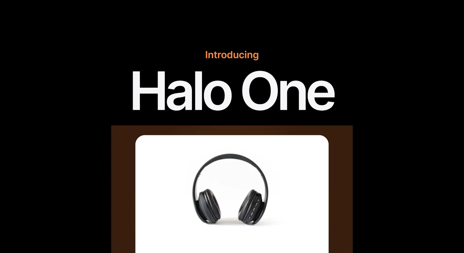 Halo One, Launch keynote