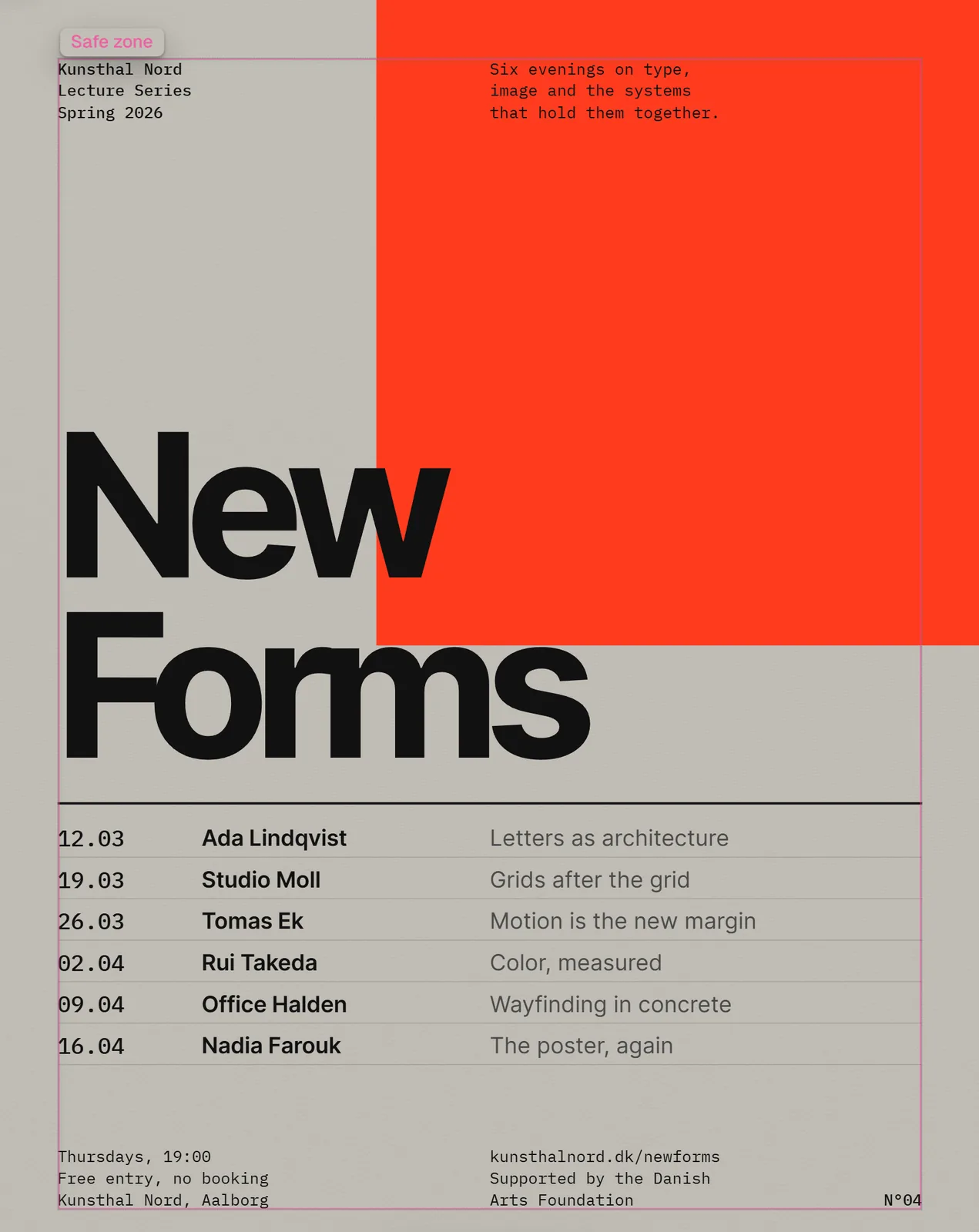 New Forms, Swiss flyer
