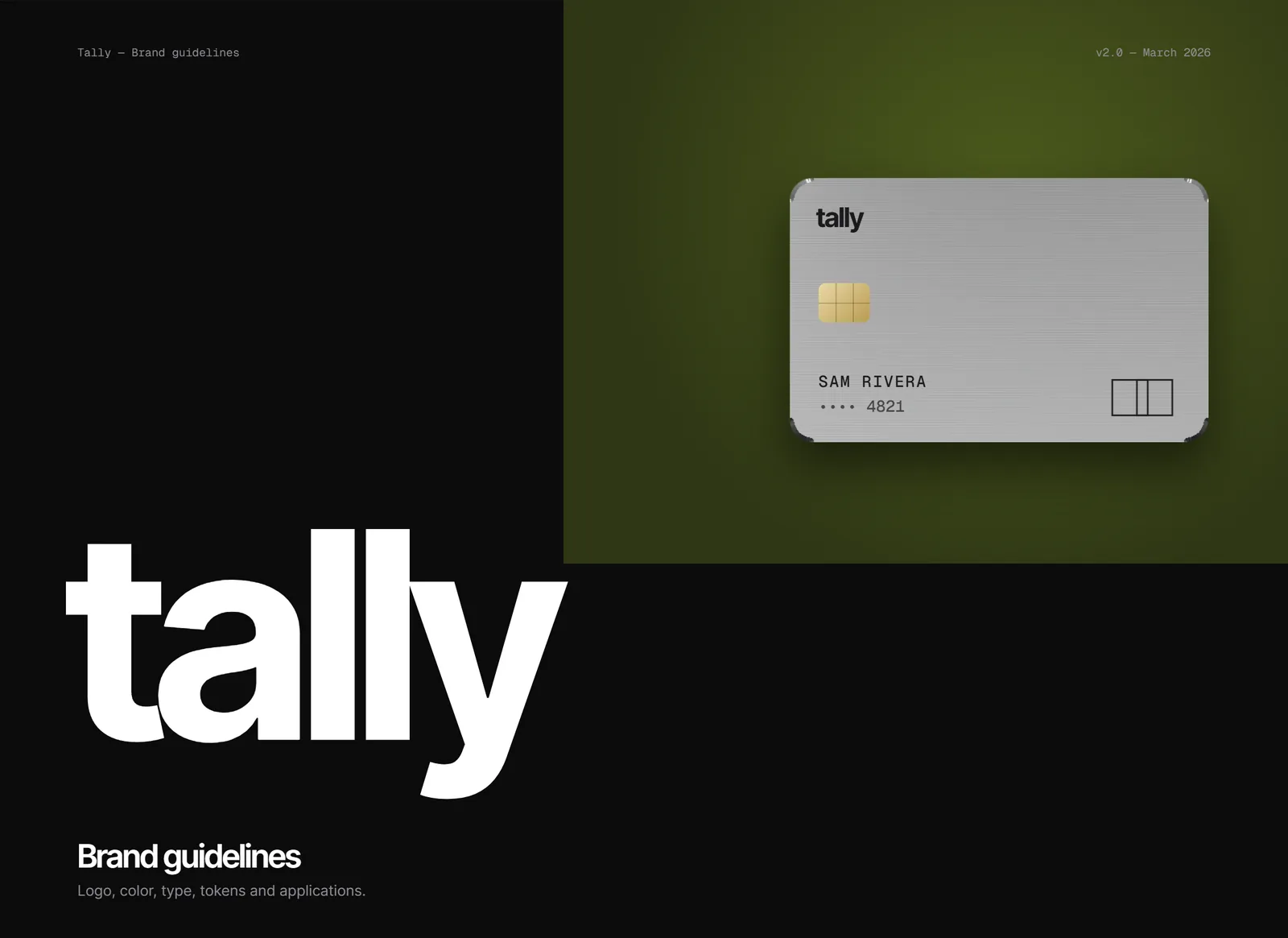 Tally, Brand guidelines